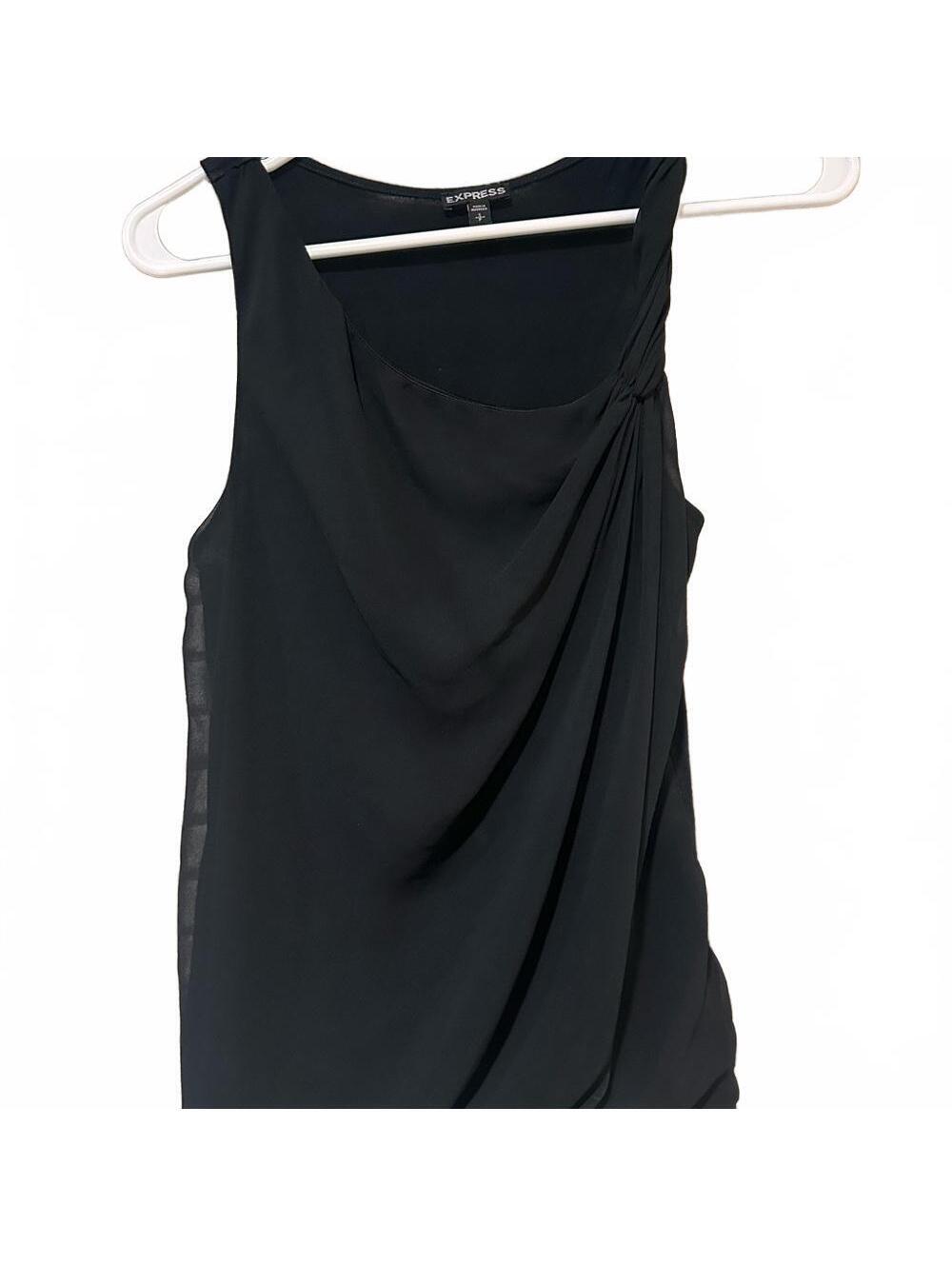 Express Asymmetrical Black tank top